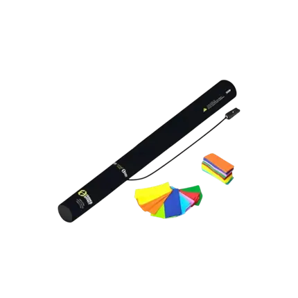 Elektrisch confetti kanon 40cm - Veelkleurig