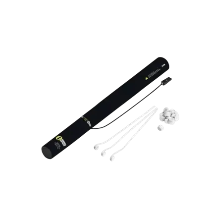 Elektrisch confetti kanon 40cm - Streamer Wit