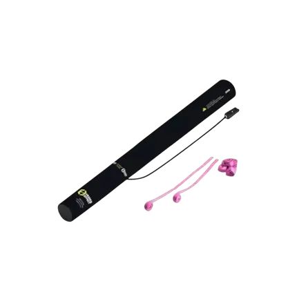 Elektrisch confetti kanon 40cm - Streamer Roze