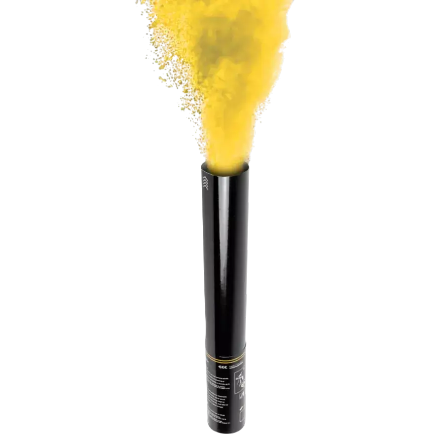 Holi handmatig kruit kanon 40 cm - Geel