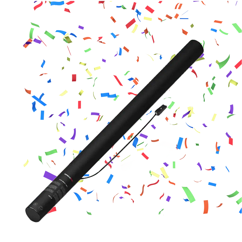 Elektrisch confetti kanon MAGIC FX 80cm - Veelkleurig