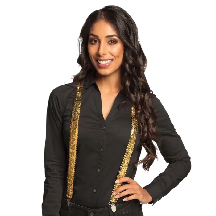 Gouden paillettenbandjes