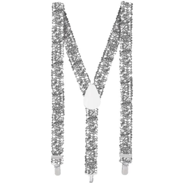 Zilverkleurige paillettenbandjes