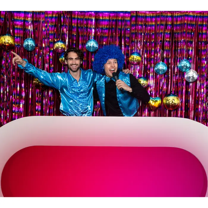 20cm regenboog discobal (M)