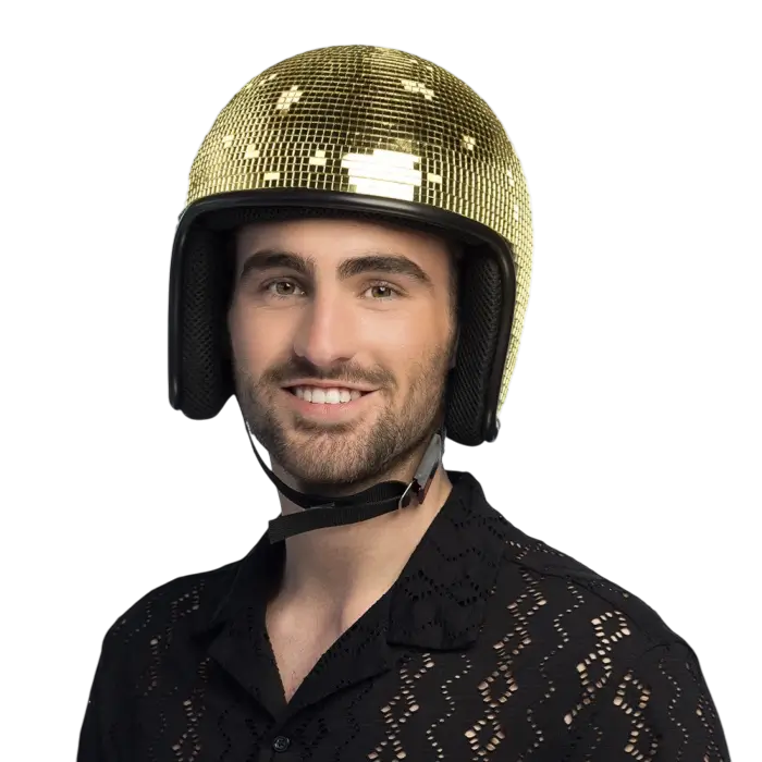 Disco gouden hoofdtelefoon