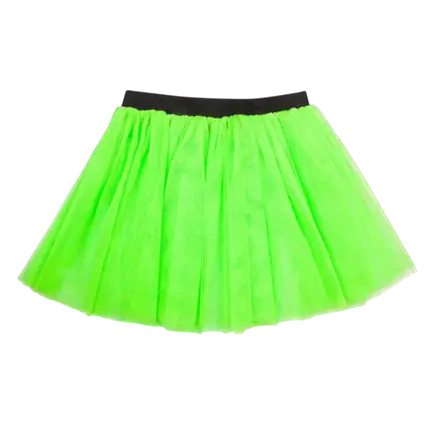 Fluorescerende groene tutu