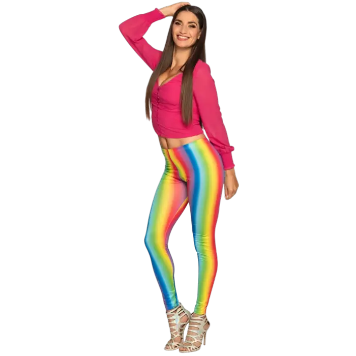 Regenboog legging (M)