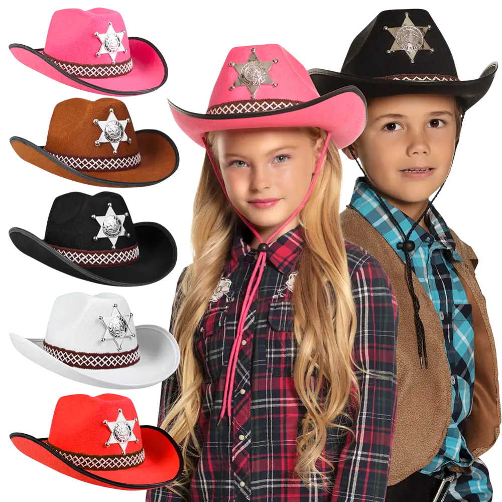 Kinder Sheriff cowboyhoed assortiment
