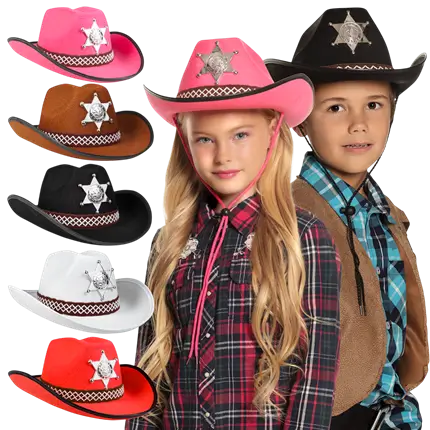 Kinder Sheriff cowboyhoed assortiment