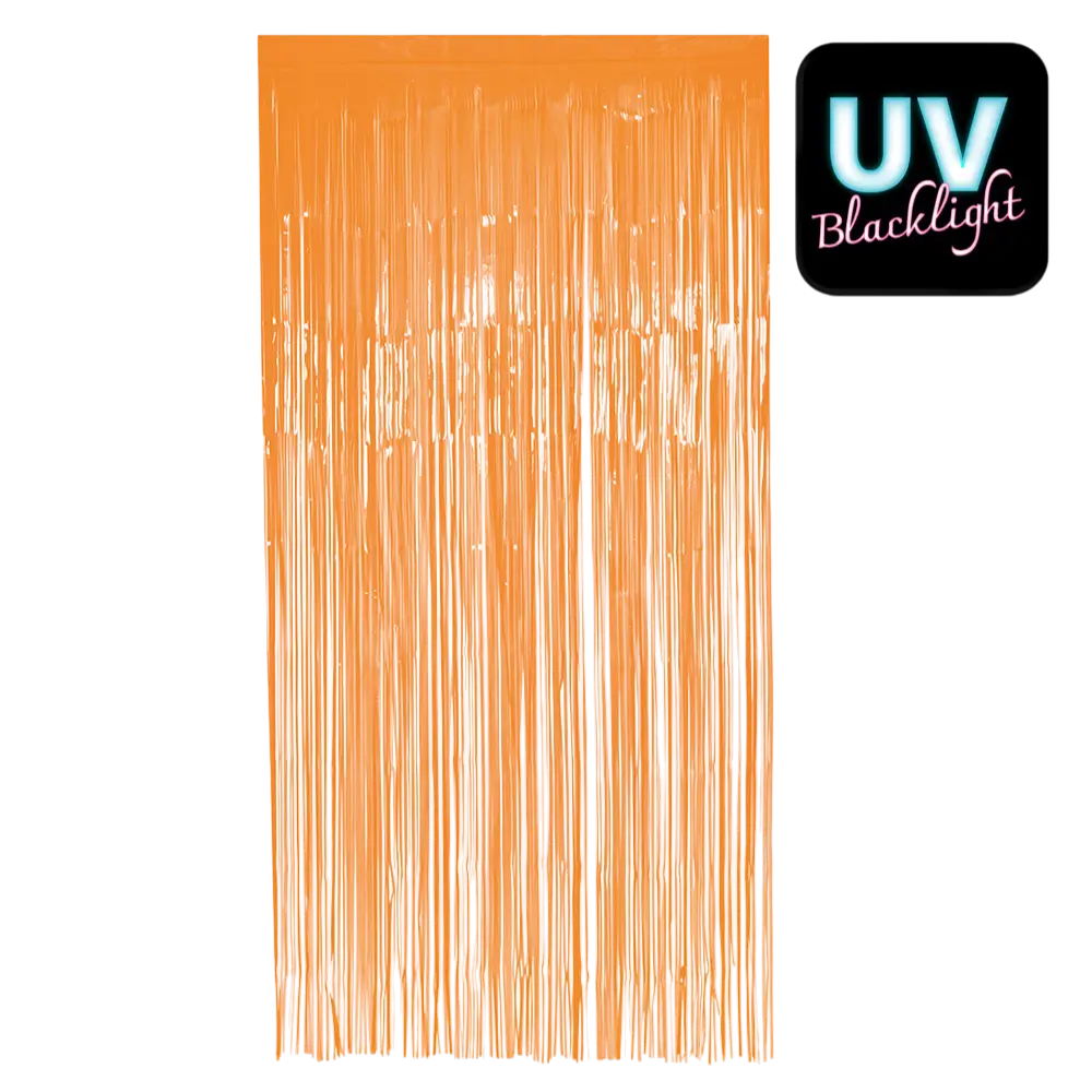 Fluor oranje aluminium gordijn 200x100cm