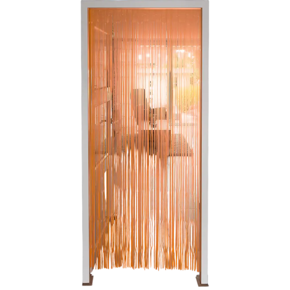 Fluor oranje aluminium gordijn 200x100cm
