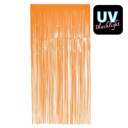 Fluor oranje aluminium gordijn 200x100cm