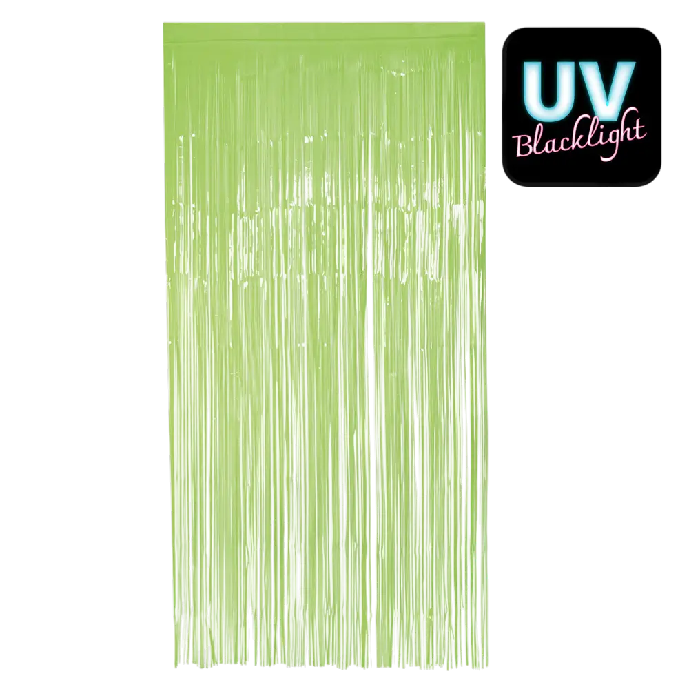 Fluogroen aluminium gordijn 200x100cm