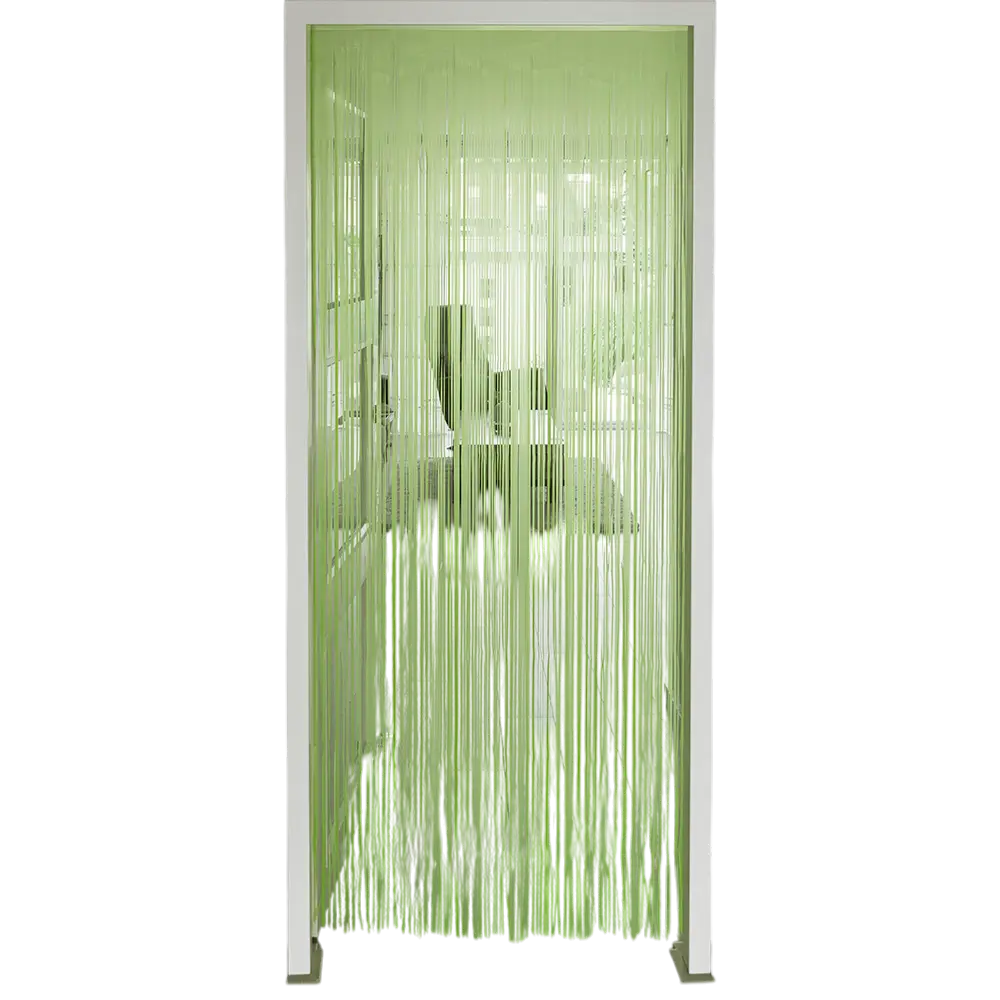 Fluogroen aluminium gordijn 200x100cm