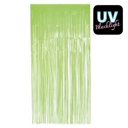 Fluogroen aluminium gordijn 200x100cm