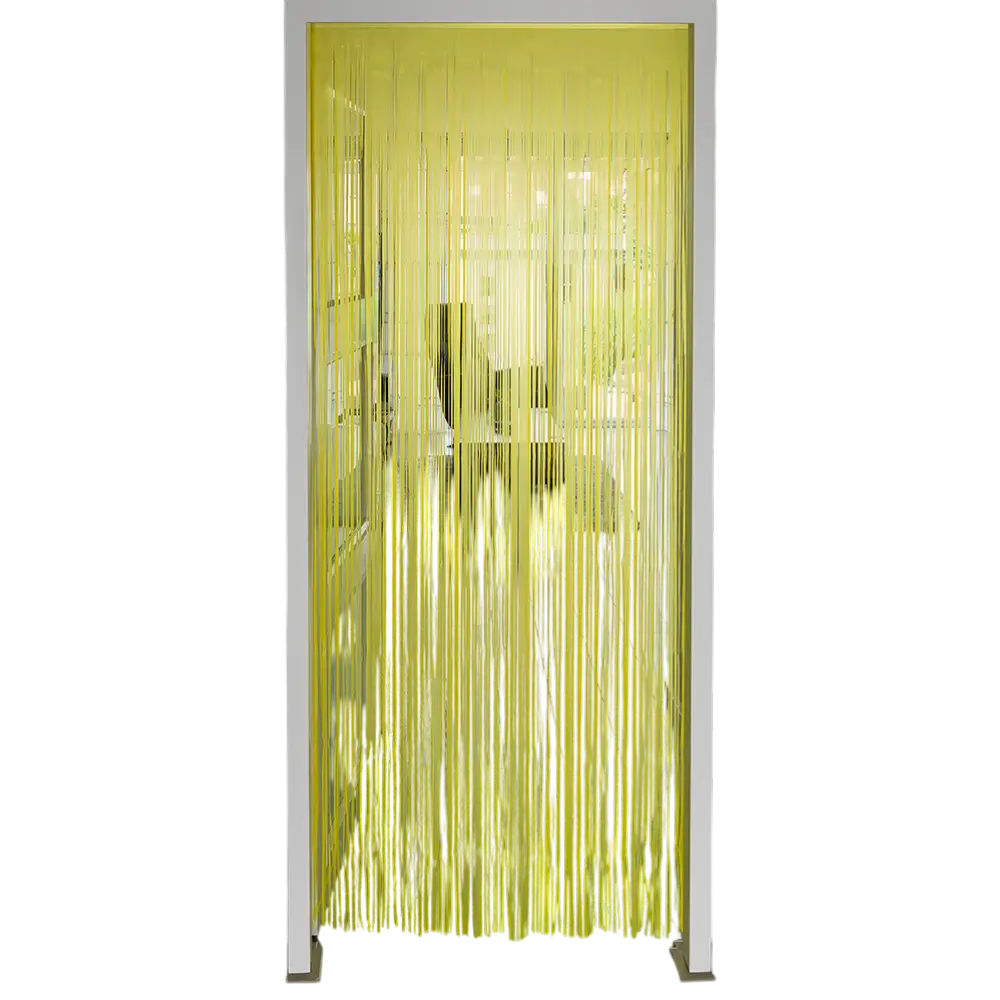 Fluo geel aluminium gordijn 200x100cm
