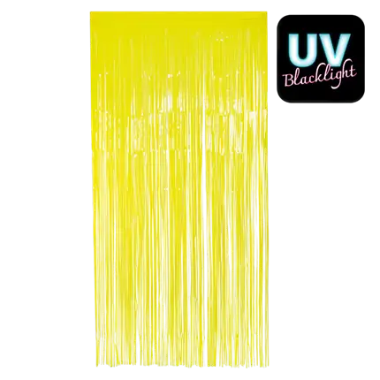 Fluo geel aluminium gordijn 200x100cm