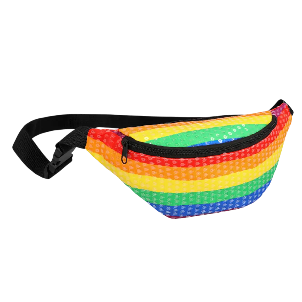 Pailletten regenboog heuptasje