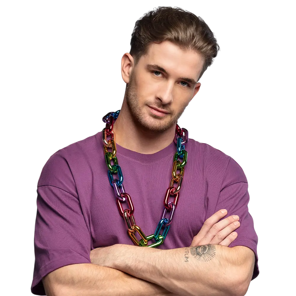 Regenboogschakelketting
