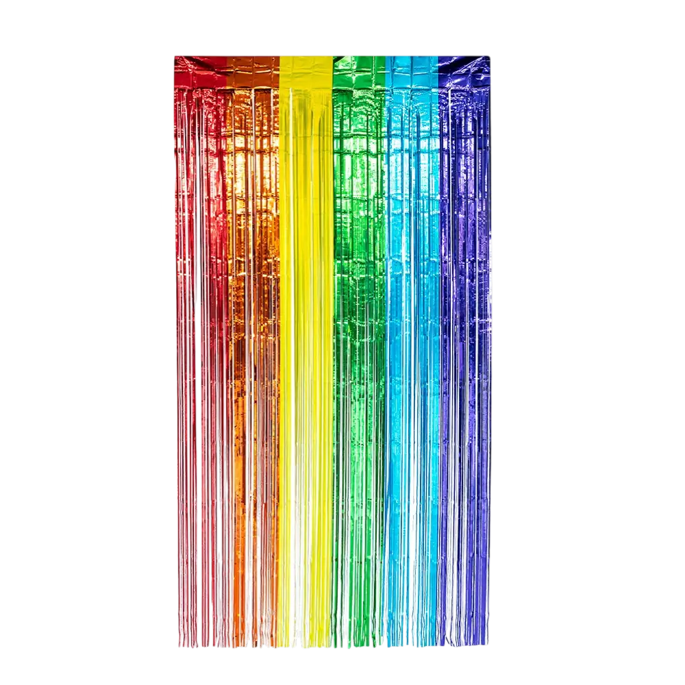Regenboog metallic aluminium gordijn 200x100cm