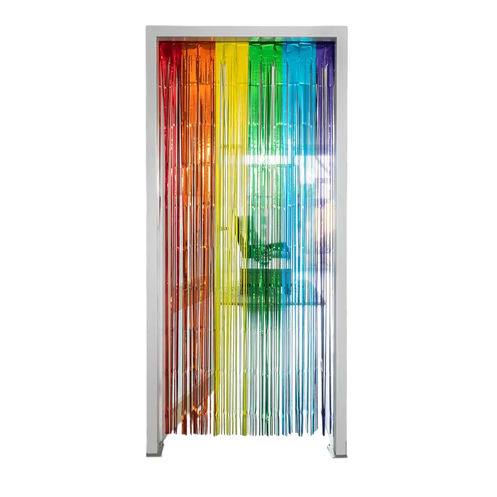 Regenboog metallic aluminium gordijn 200x100cm