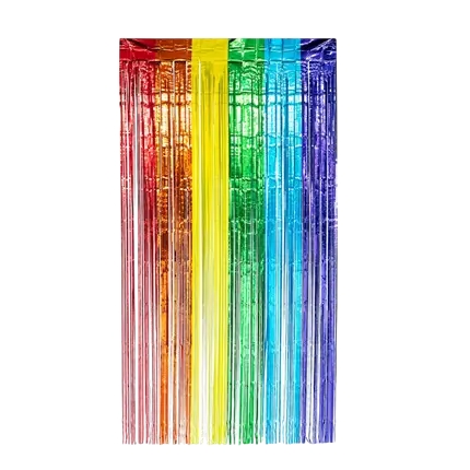 Regenboog metallic aluminium gordijn 200x100cm