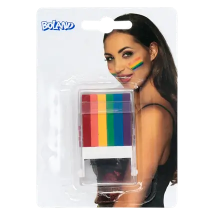 Regenboog make-up stick