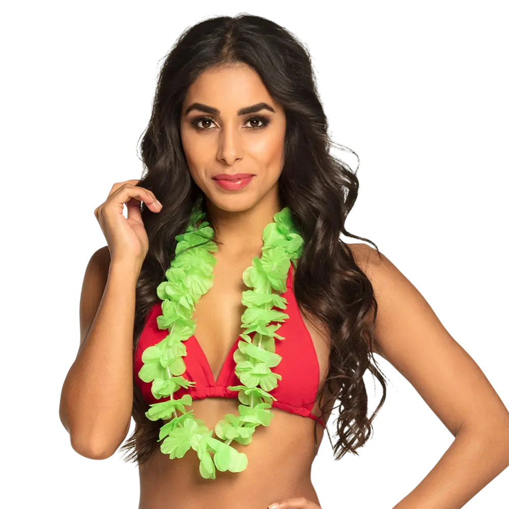 Ohana Hawaiiaanse ketting in neongroen