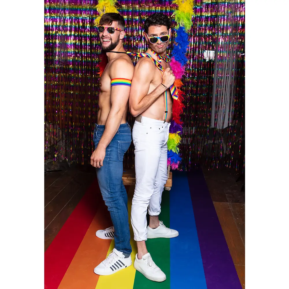 Regenboog Boa Feest 180cm