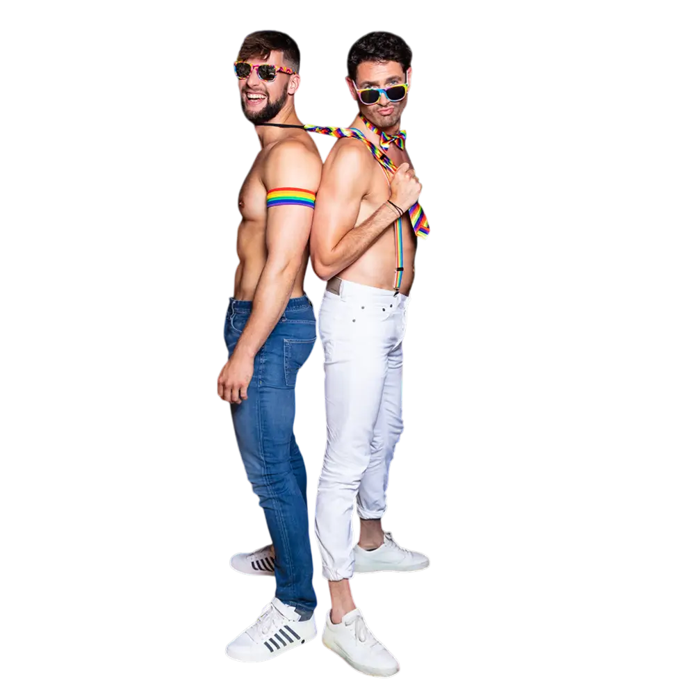 Regenboog Boa Feest 180cm