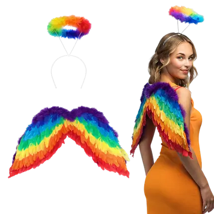Regenboog engel set