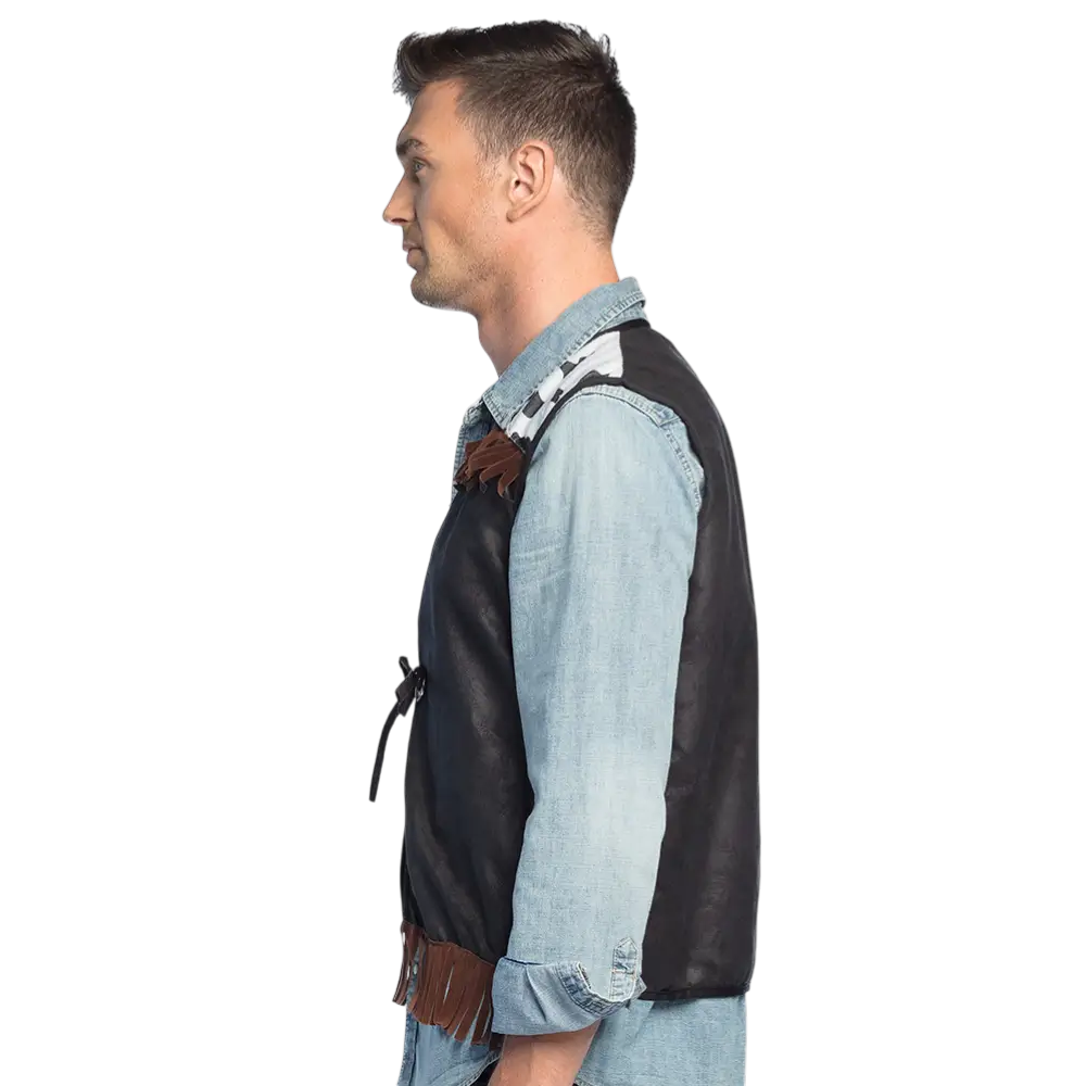 Zwart Western gilet (L/XL)