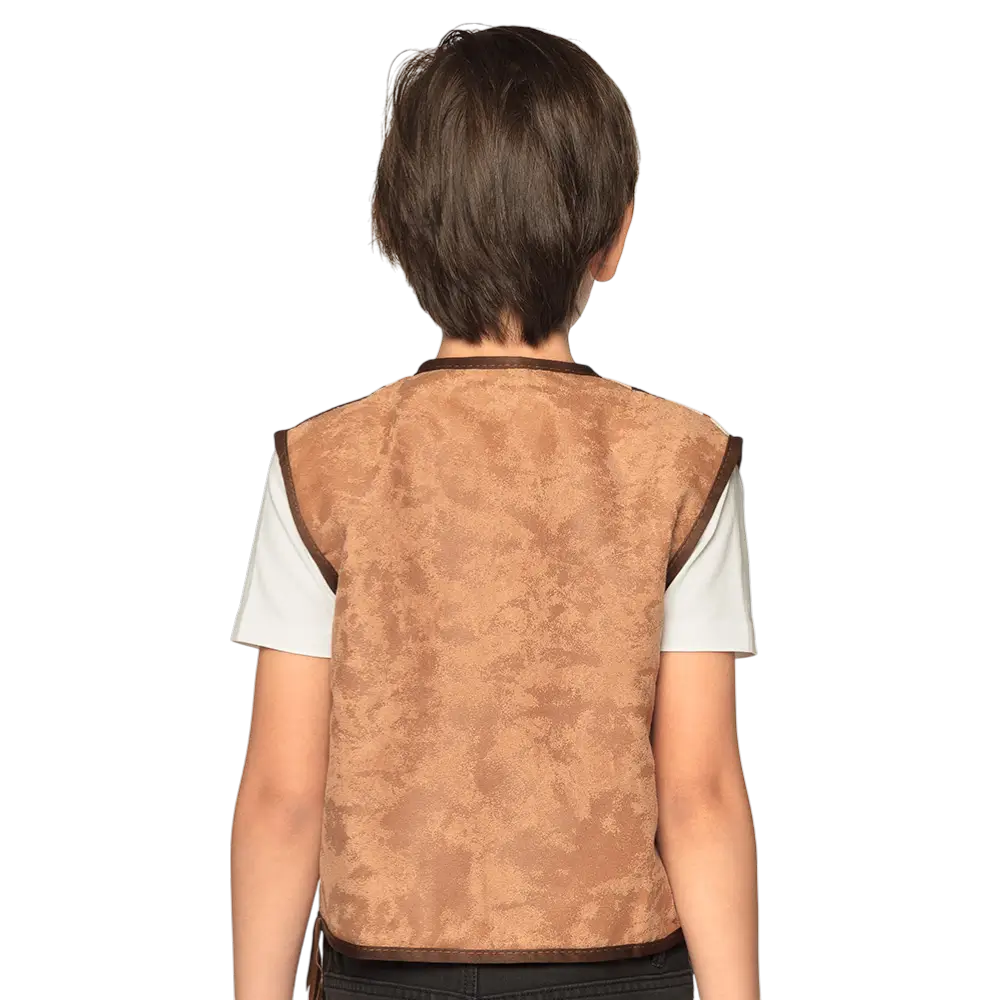 Western camel vest voor kinderen (7-9 jaar)