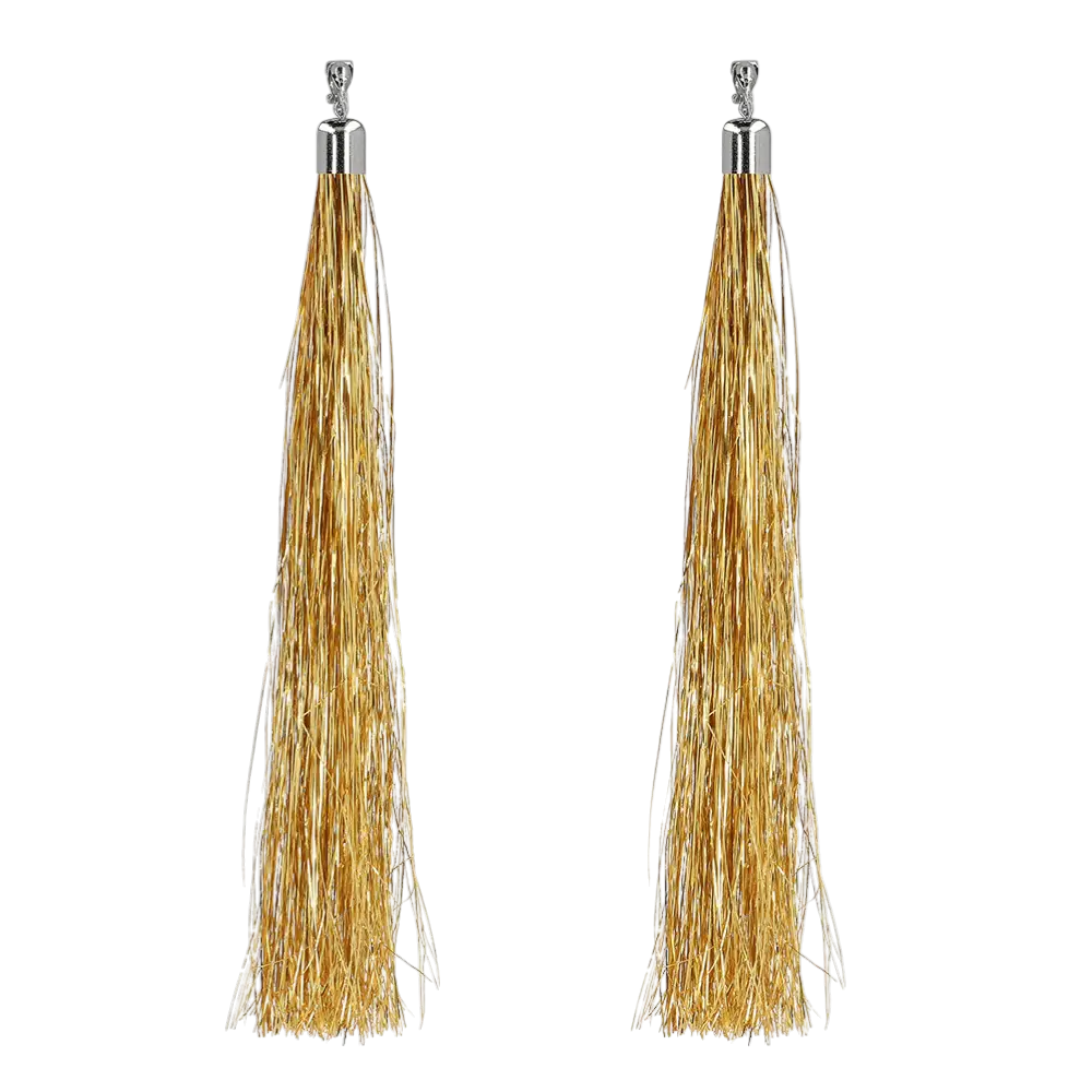 Paar gouden oorbellen