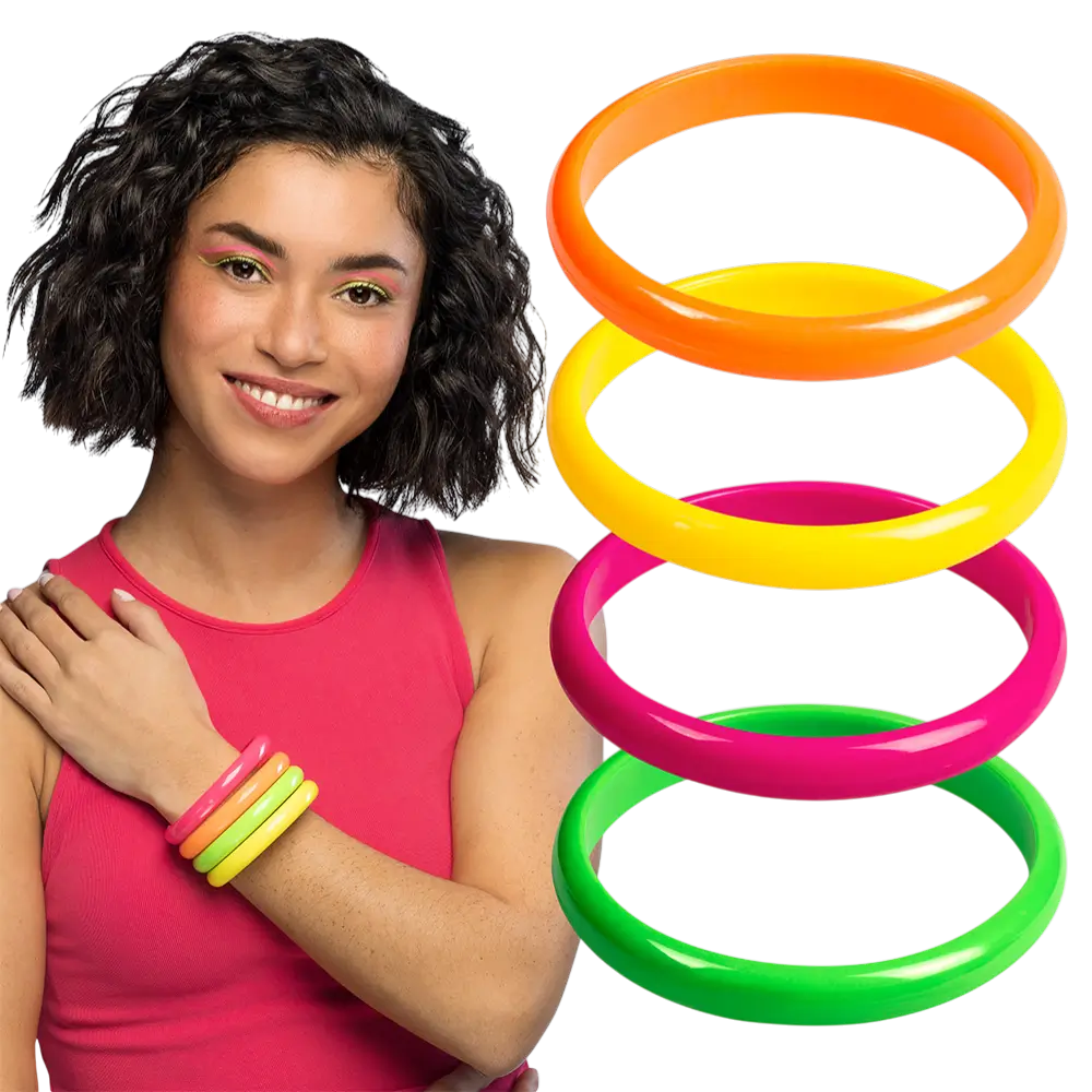 Set van 4 Rave armbanden