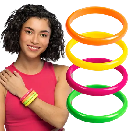 Set van 4 Rave armbanden