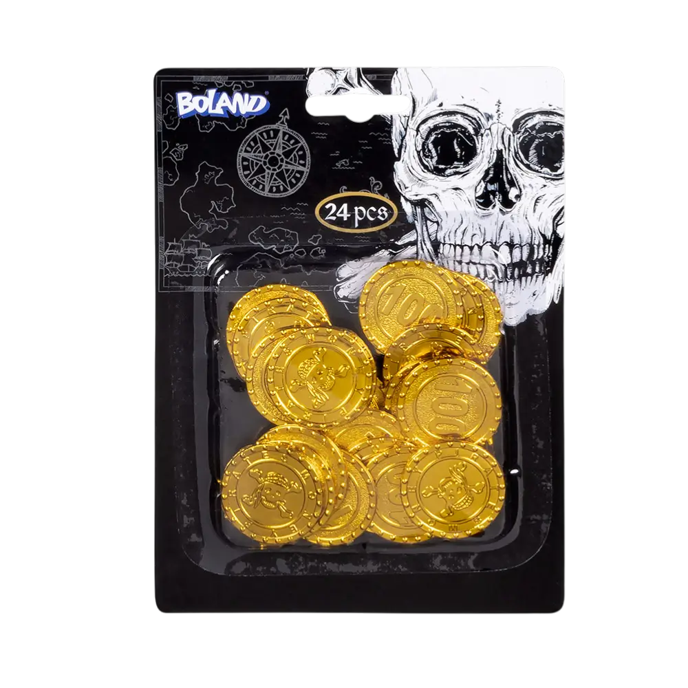 Set van 24 piratenmunten
