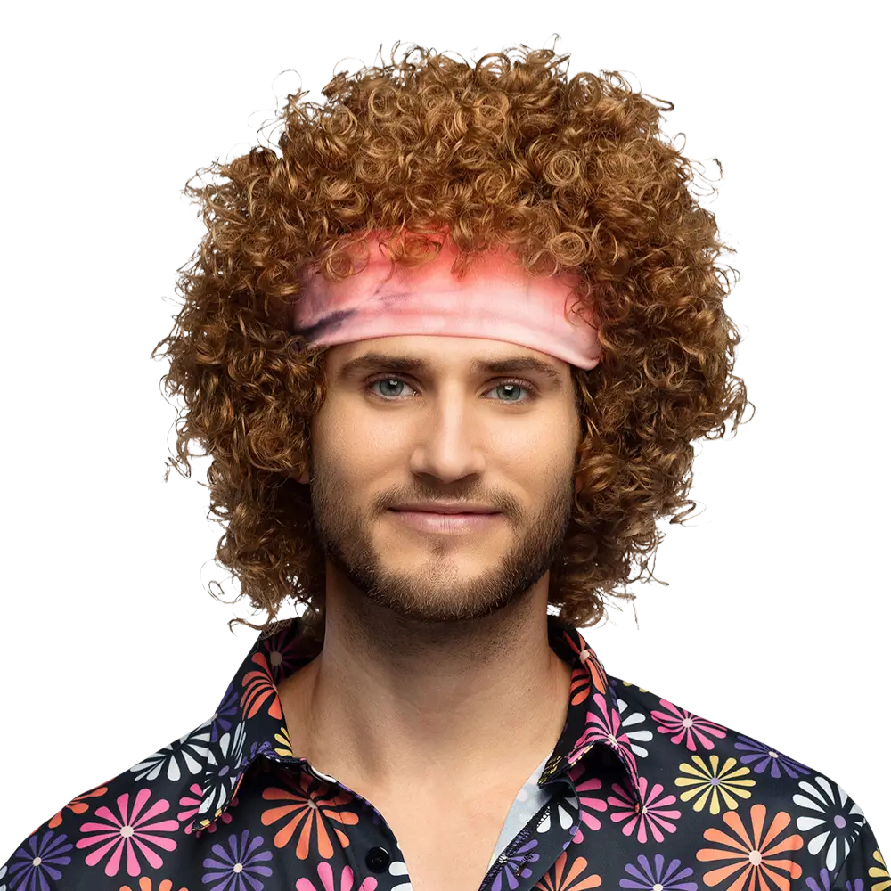 Hippie groove pruik