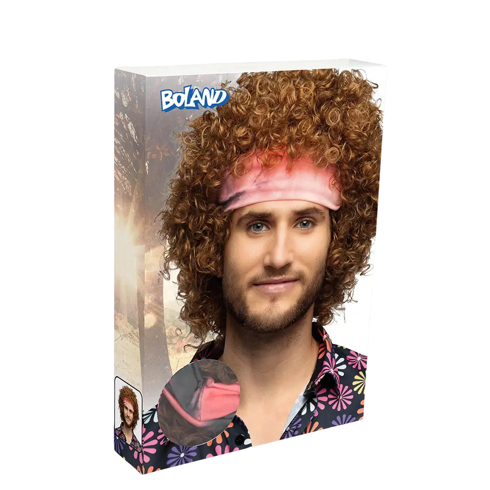 Hippie groove pruik