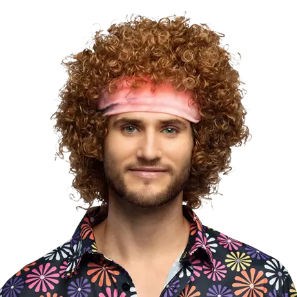 Hippie groove pruik