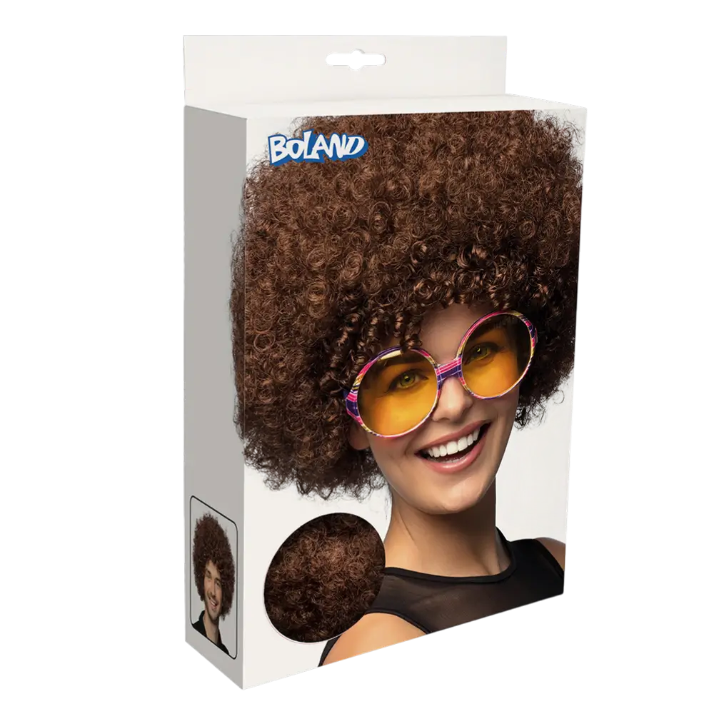 Groove bruine pruik