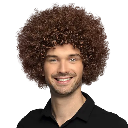 Groove bruine pruik