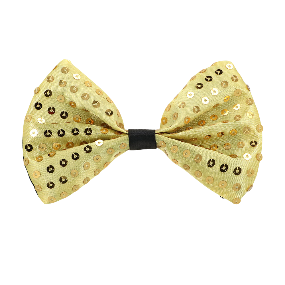 Pailletten gilet en vlinderstrik “Spangles” – Maat M/L – Goud