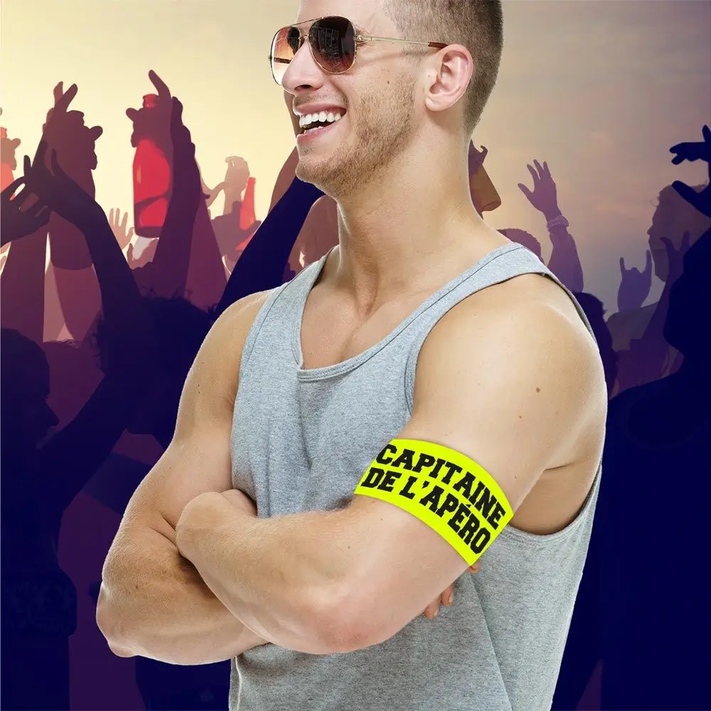 Kapitein van het Aperitief" Gele Armband - EVG en Avondaccessoire