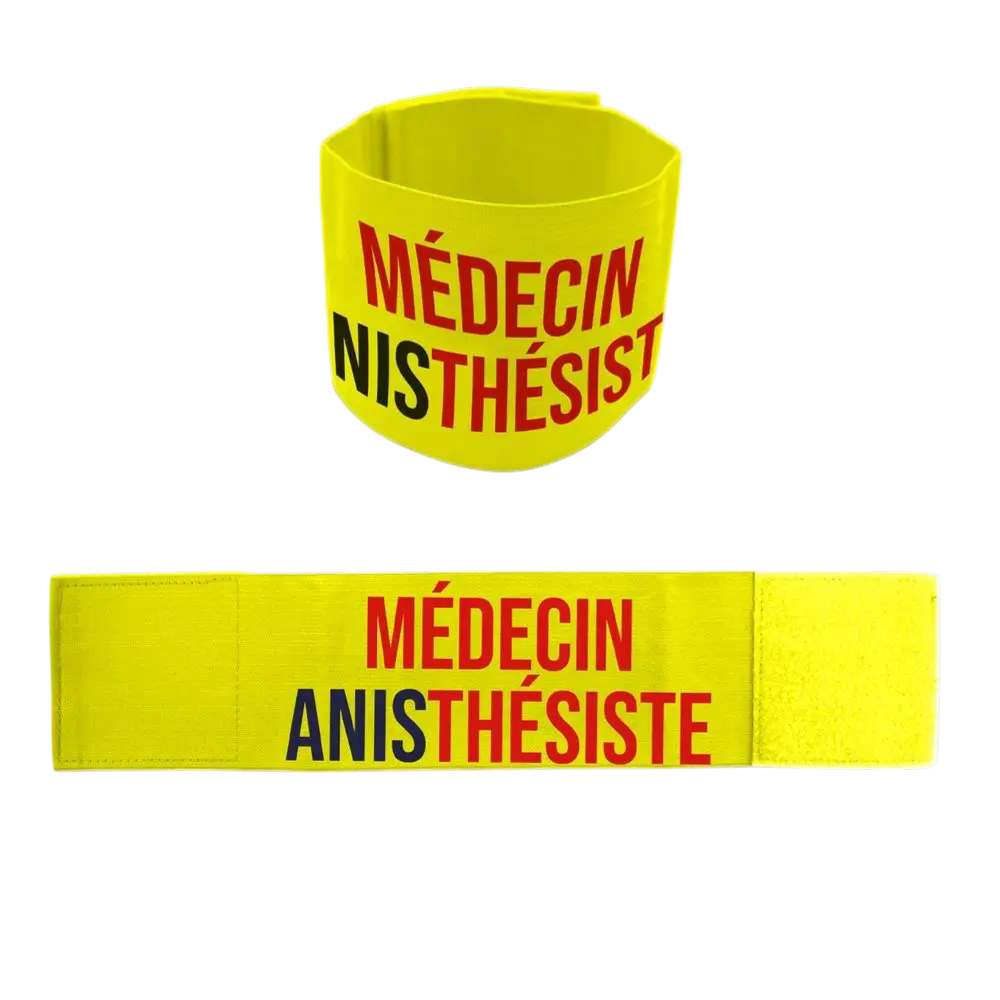 Gele "Anisthesioloog Dokter" Aperitief Armband - Humoristische Avond Entertainment