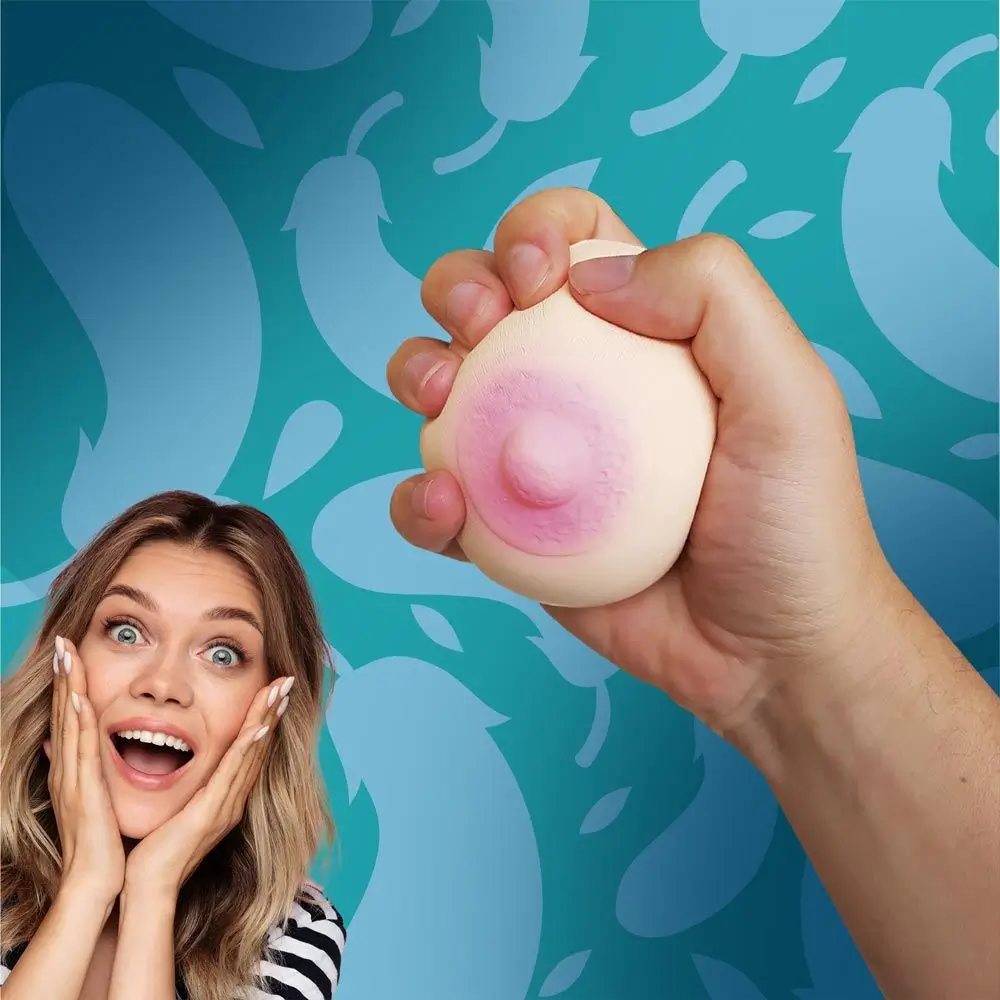 Dudule" Borst Stressbal - Humoristisch en Ongebruikelijk Gadget