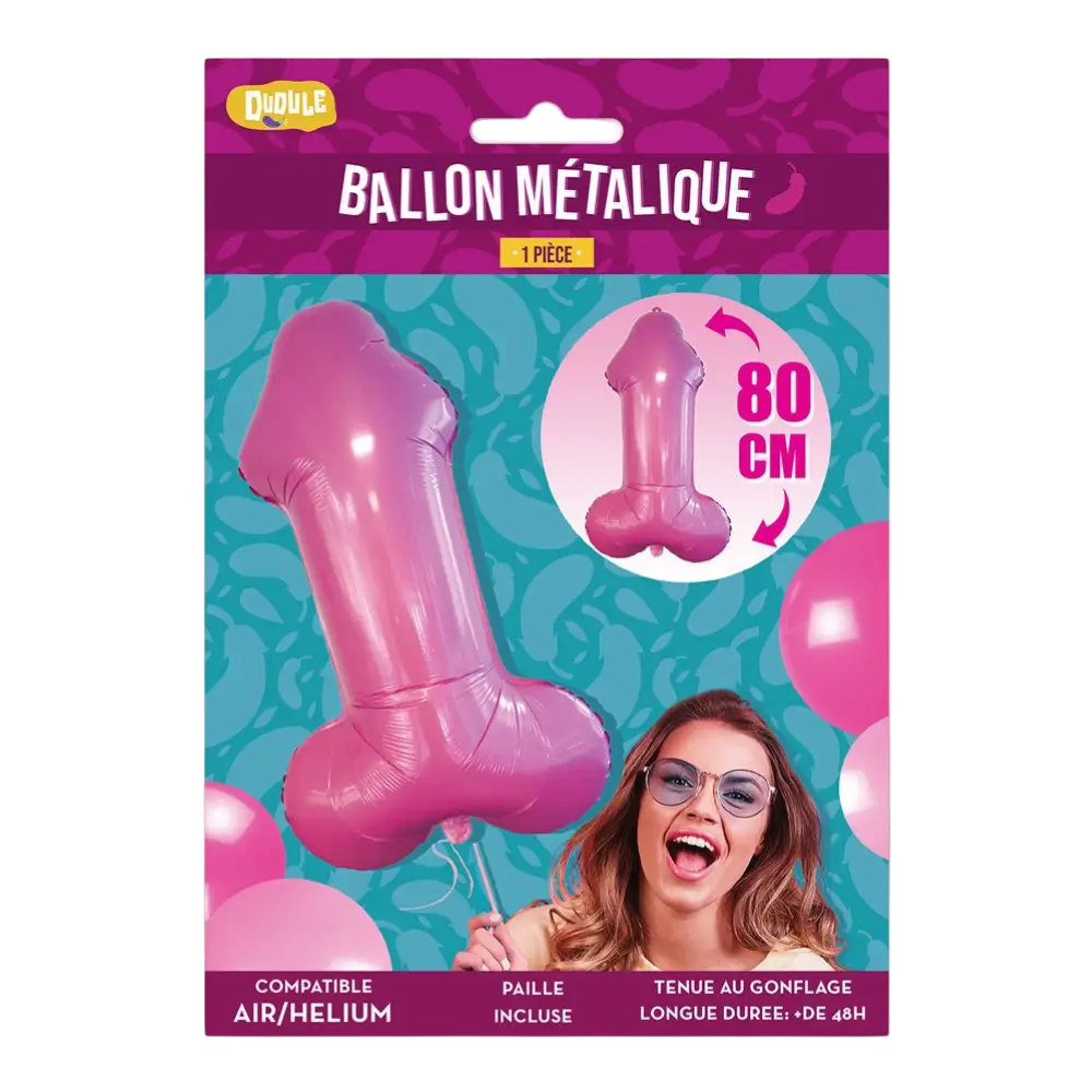 Reuze Zizi Metallic Ballon 80 cm - Leuke avond- en evenementdecoratie