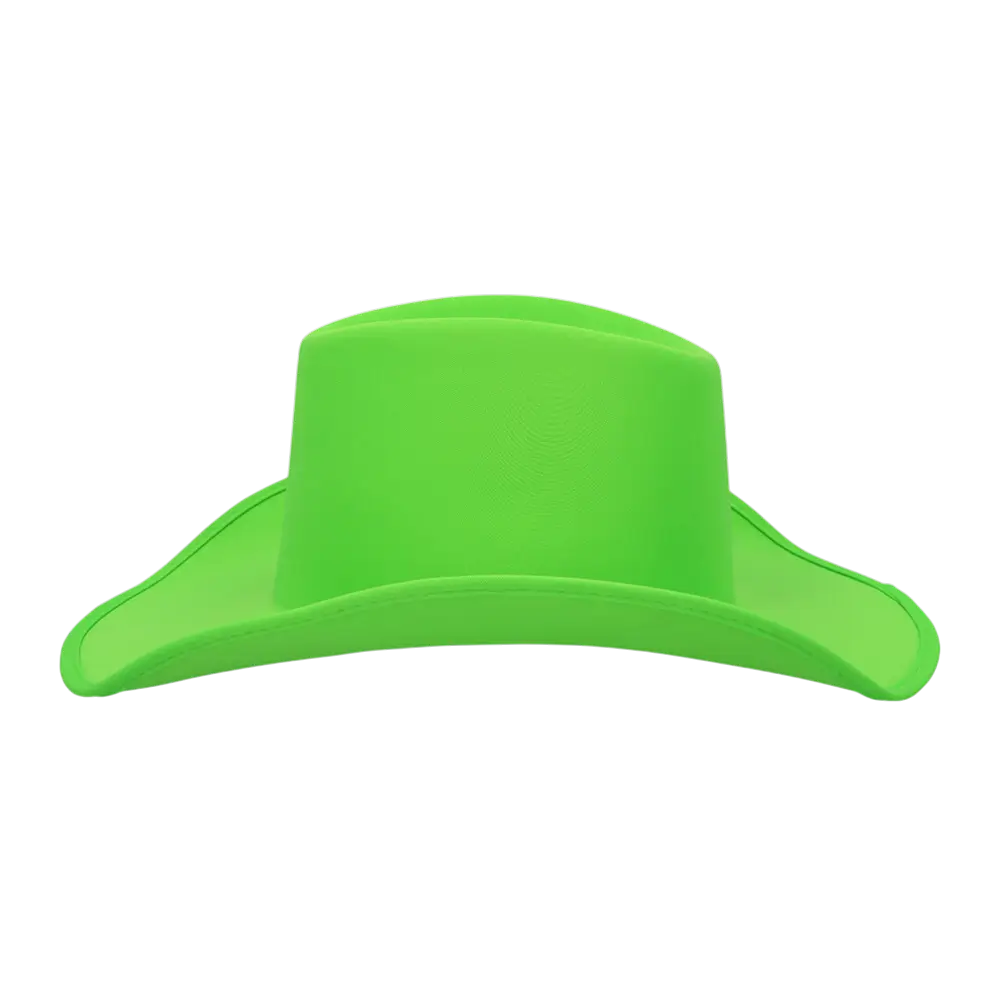Blaze" cowboyhoed met franje - Fluorescerend groen