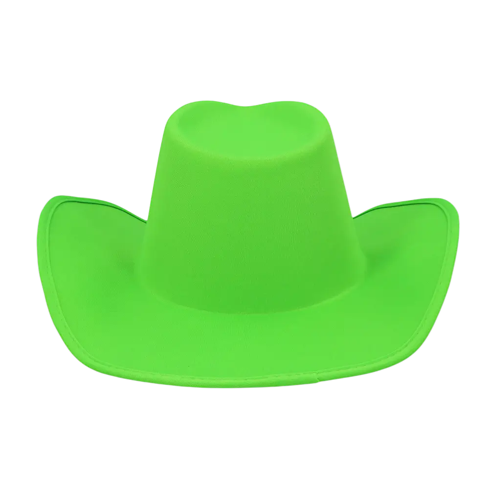 Blaze" cowboyhoed met franje - Fluorescerend groen