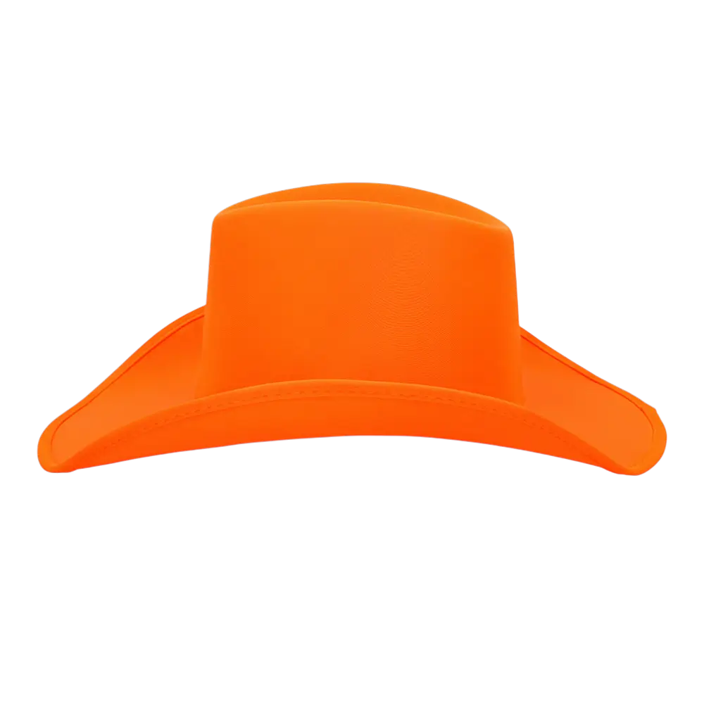 Blaze" cowboyhoed met franje - Fluorescerend oranje